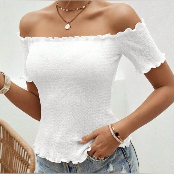 White Cropped Top - Picture 10 of 10